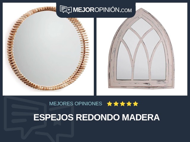 Espejos Redondo Madera