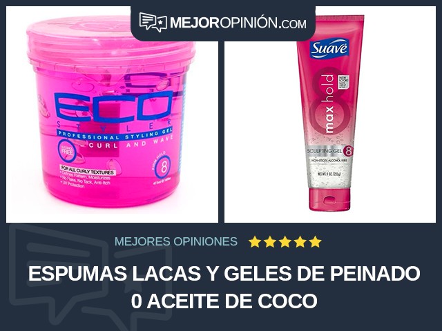 Espumas lacas y geles de peinado 0 Aceite de coco