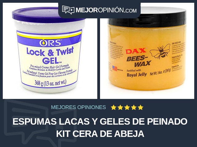 Espumas lacas y geles de peinado Kit Cera de abeja