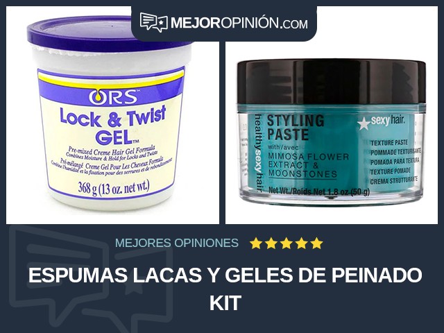 Espumas lacas y geles de peinado Kit