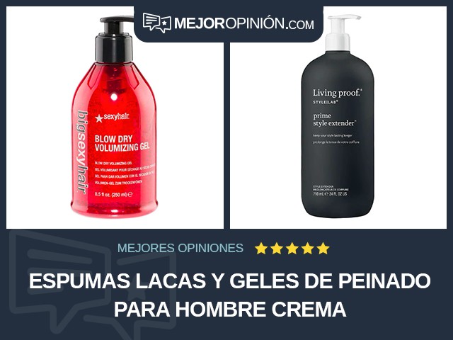 Espumas lacas y geles de peinado Para hombre Crema