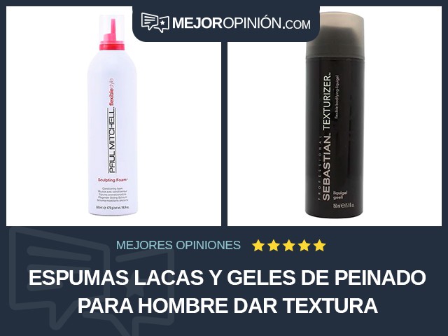 Espumas lacas y geles de peinado Para hombre Dar textura