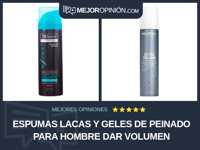 Espumas lacas y geles de peinado Para hombre Dar volumen