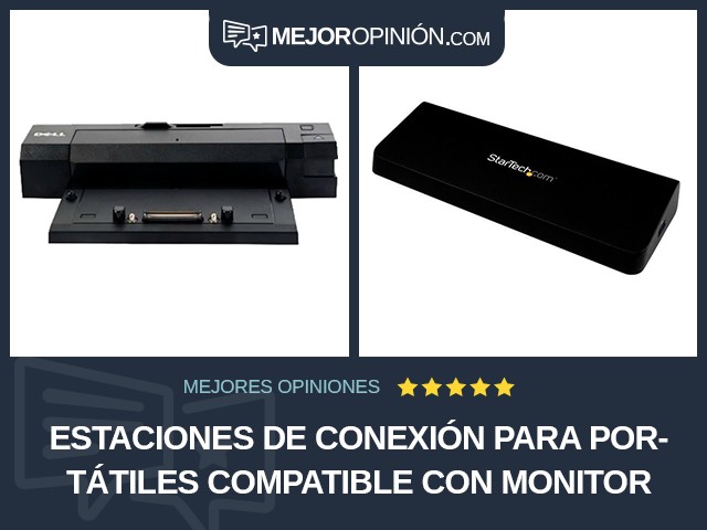 Estaciones de conexión para portátiles Compatible con monitor doble DVI