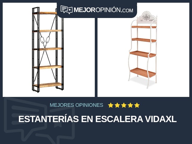 Estanterías En escalera vidaXL