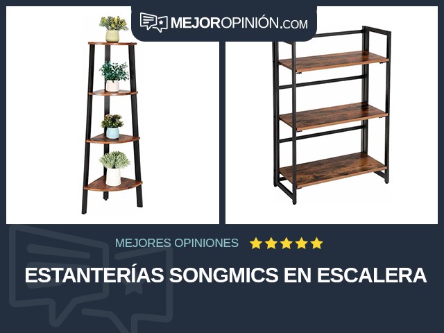 Estanterías Songmics En escalera