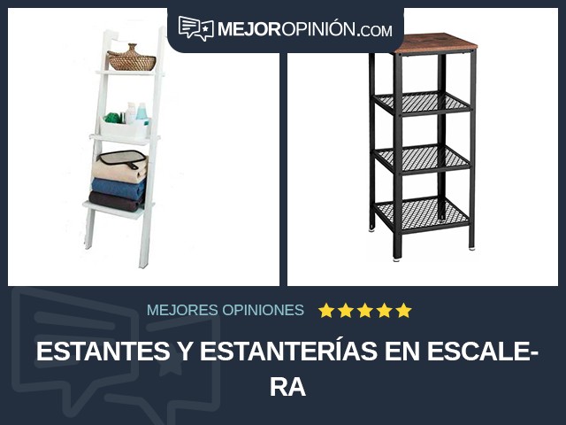 Estantes y estanterías En escalera