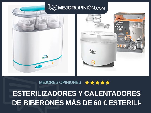 Esterilizadores y calentadores de biberones Más de 60 € Esterilizador