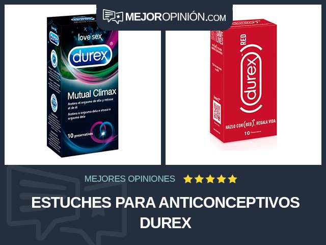 Estuches para anticonceptivos Durex
