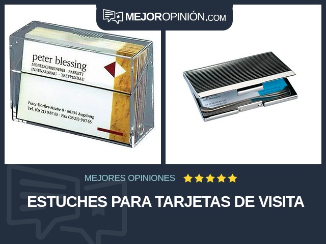 Estuches para tarjetas de visita