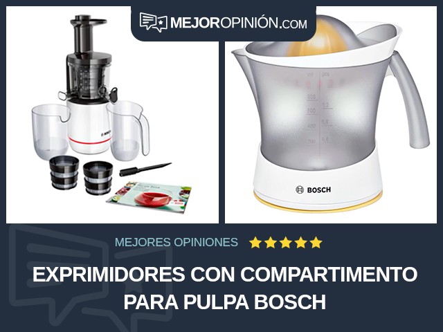 Exprimidores Con compartimento para pulpa Bosch