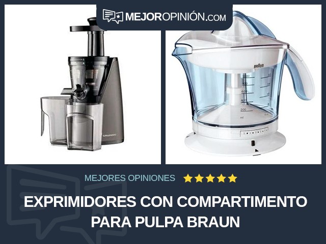 Exprimidores Con compartimento para pulpa Braun