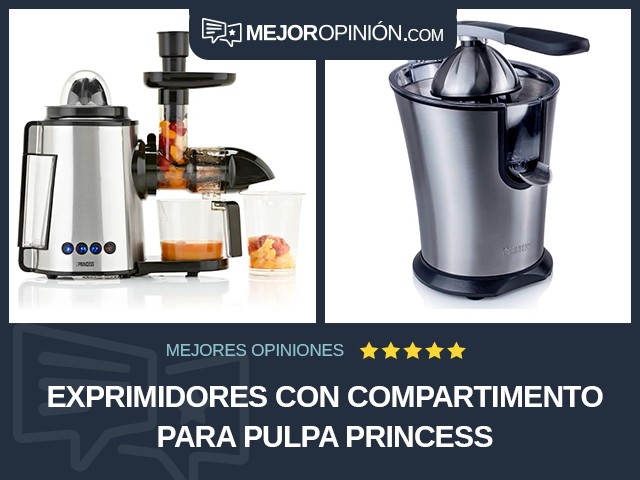 Exprimidores Con compartimento para pulpa Princess