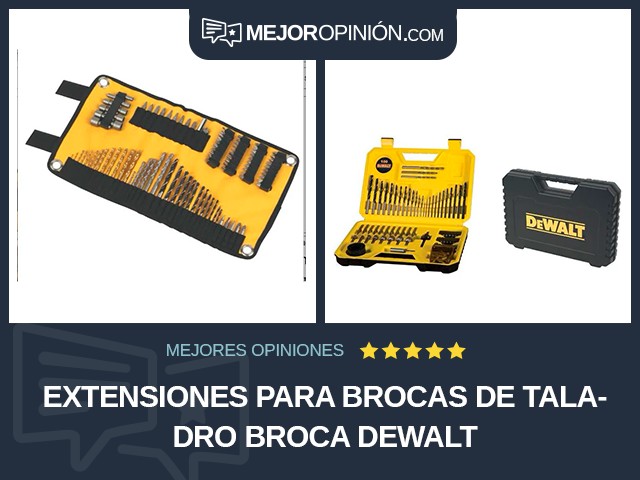 Extensiones para brocas de taladro Broca DEWALT