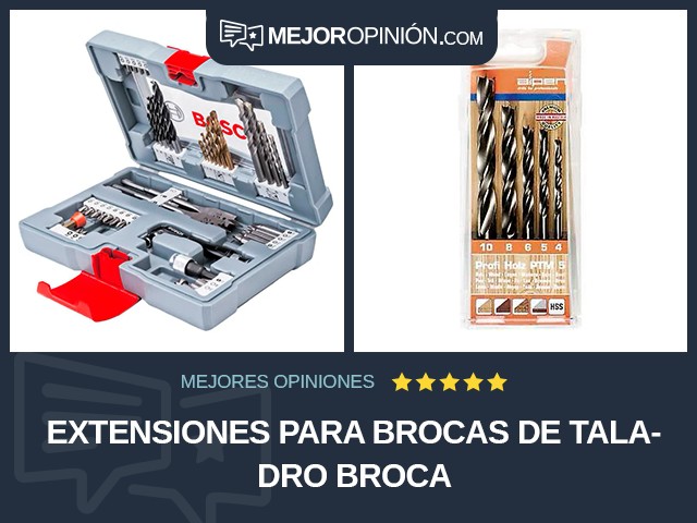 Extensiones para brocas de taladro Broca