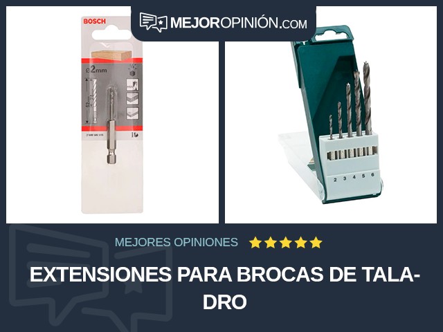 Extensiones para brocas de taladro