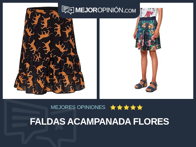 Faldas Acampanada Flores