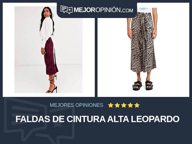 Faldas De cintura alta Leopardo