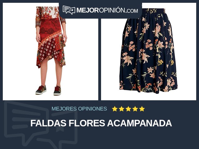 Faldas Flores Acampanada