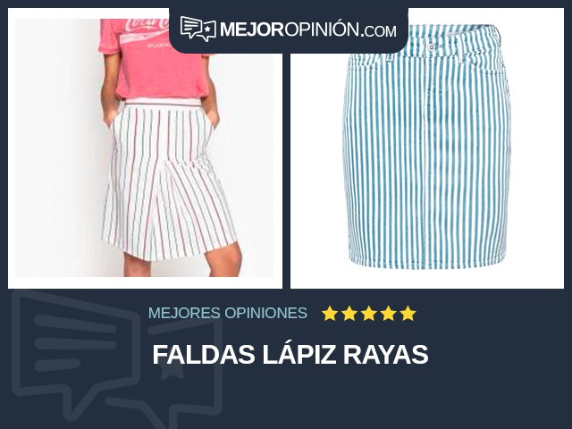 Faldas Lápiz Rayas