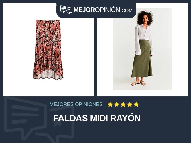 Faldas Midi Rayón