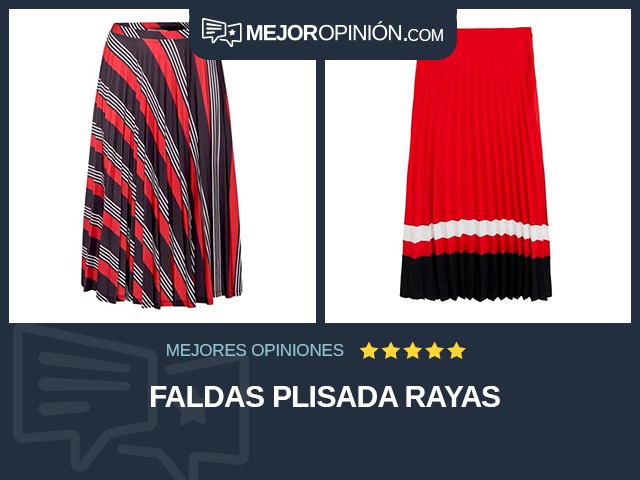 Faldas Plisada Rayas