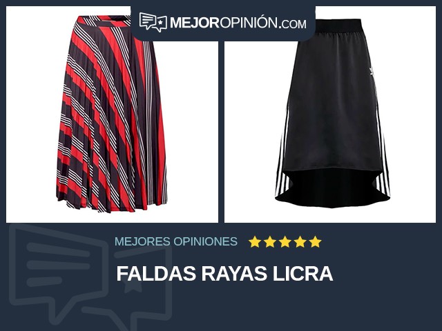 Faldas Rayas Licra