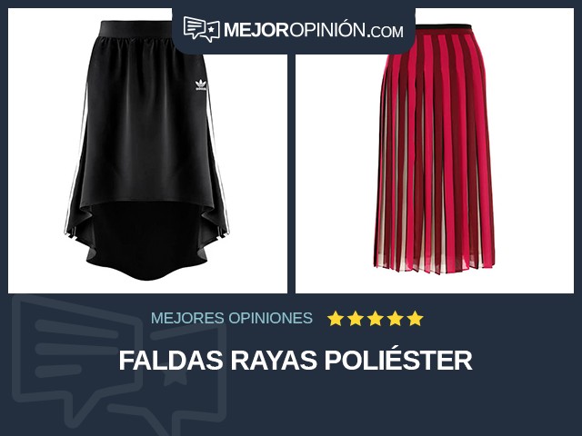 Faldas Rayas Poliéster