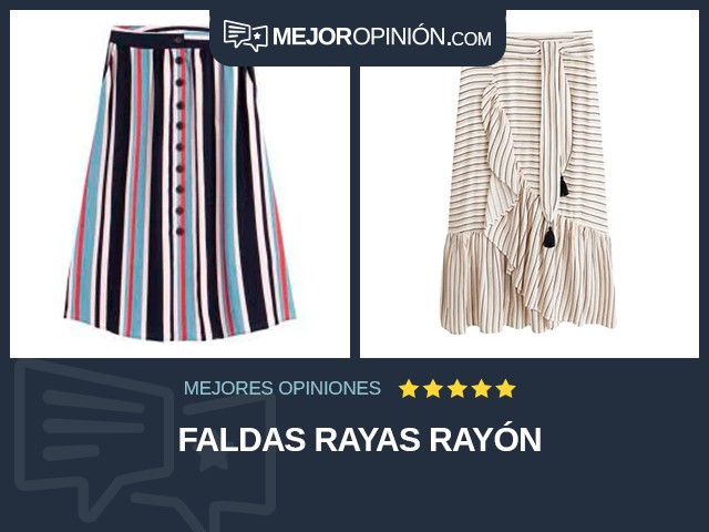 Faldas Rayas Rayón
