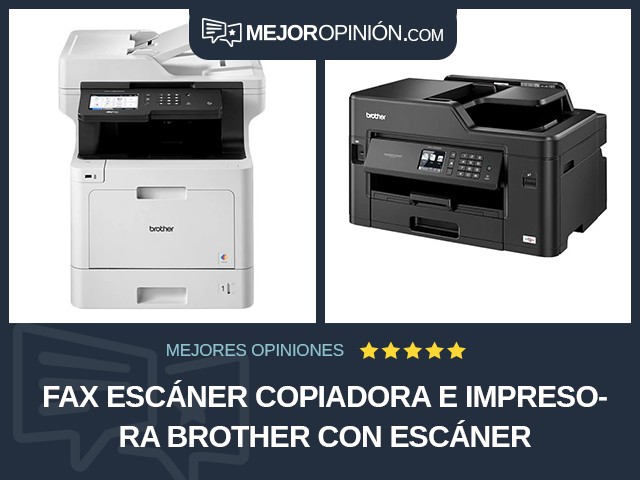 Fax escáner copiadora e impresora Brother Con escáner