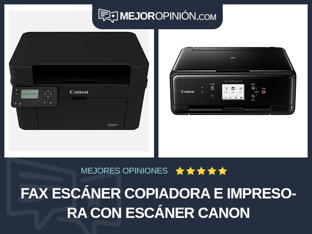 Fax escáner copiadora e impresora Con escáner Canon