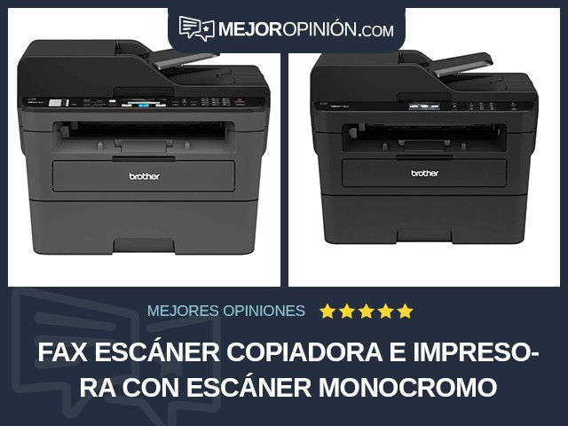 Fax escáner copiadora e impresora Con escáner Monocromo
