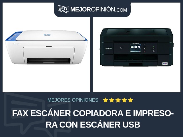 Fax escáner copiadora e impresora Con escáner USB