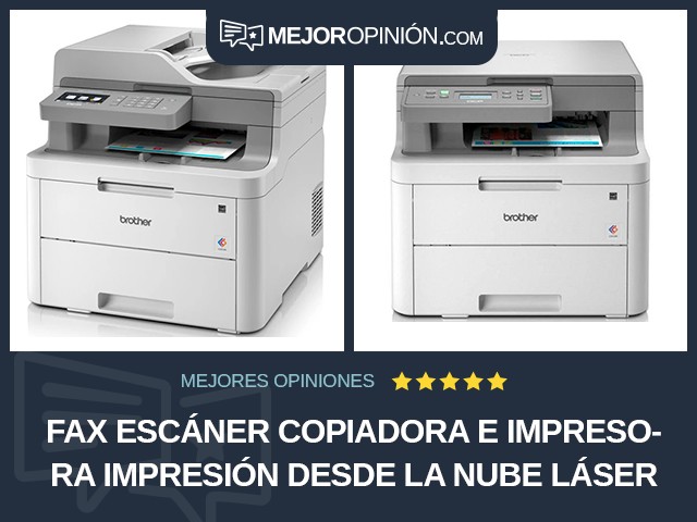 Fax escáner copiadora e impresora Impresión desde la nube Láser