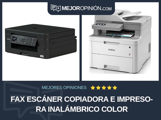 Fax escáner copiadora e impresora Inalámbrico Color