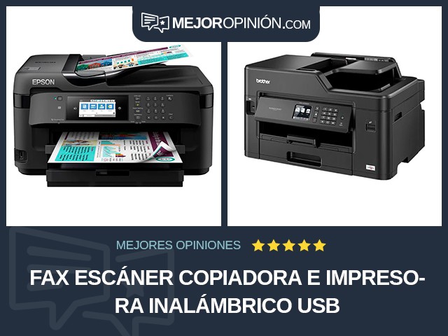 Fax escáner copiadora e impresora Inalámbrico USB