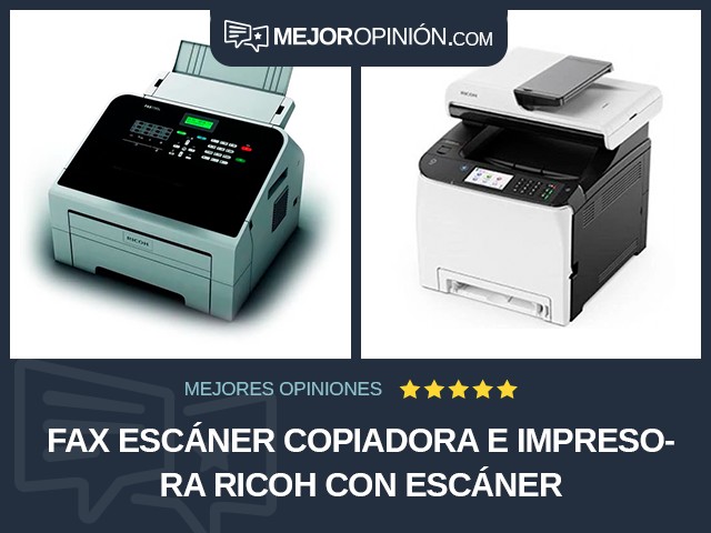 Fax escáner copiadora e impresora Ricoh Con escáner