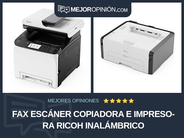 Fax escáner copiadora e impresora Ricoh Inalámbrico