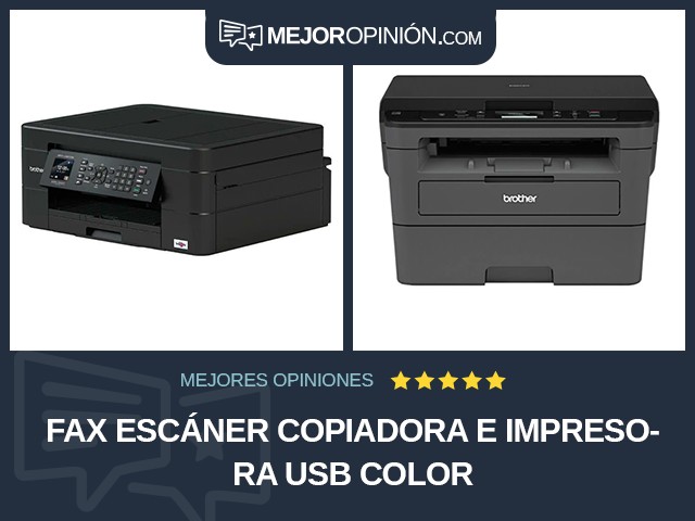 Fax escáner copiadora e impresora USB Color