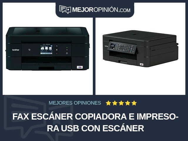 Fax escáner copiadora e impresora USB Con escáner