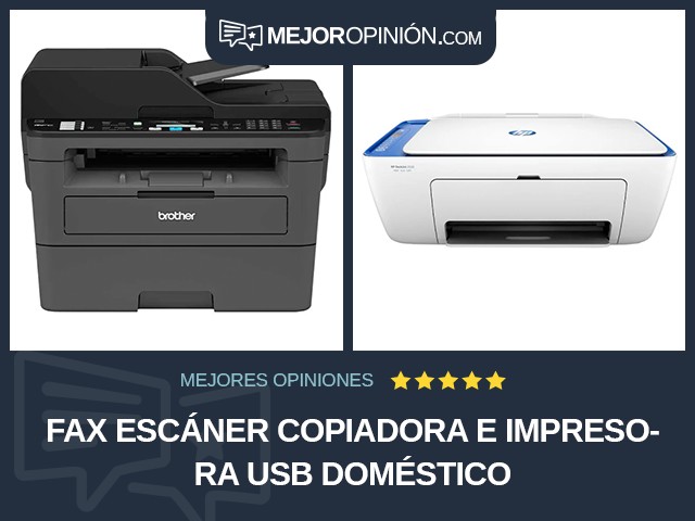 Fax escáner copiadora e impresora USB Doméstico
