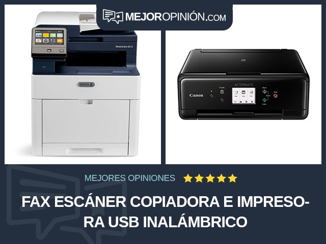 Fax escáner copiadora e impresora USB Inalámbrico