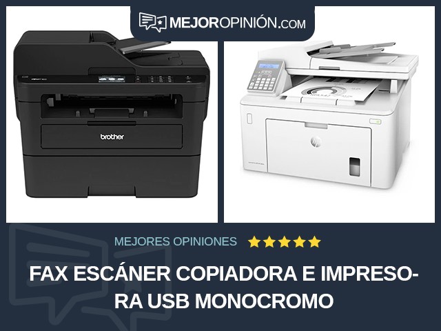 Fax escáner copiadora e impresora USB Monocromo