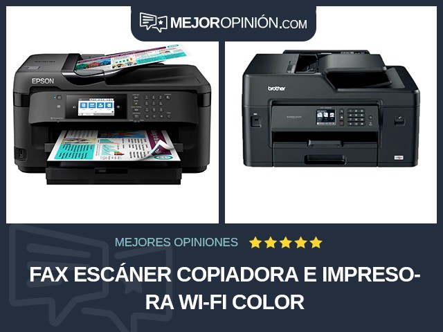 Fax escáner copiadora e impresora Wi-Fi Color