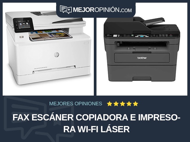 Fax escáner copiadora e impresora Wi-Fi Láser