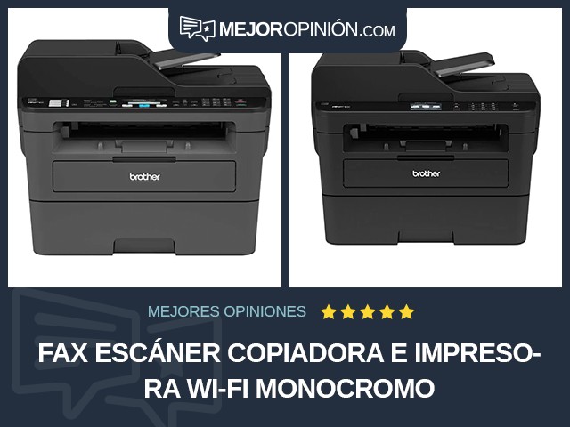 Fax escáner copiadora e impresora Wi-Fi Monocromo