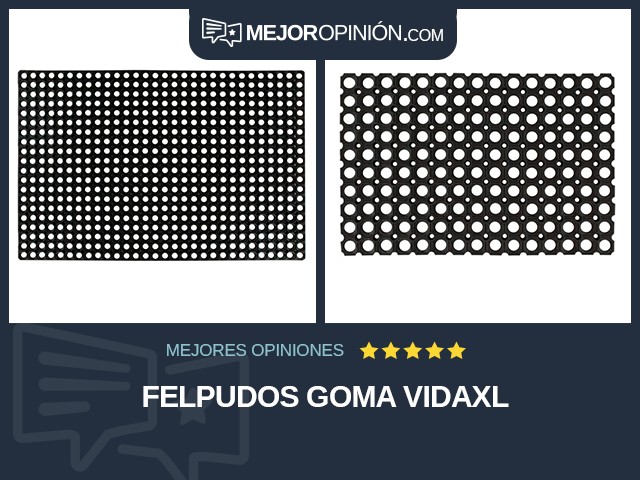 Felpudos Goma vidaXL