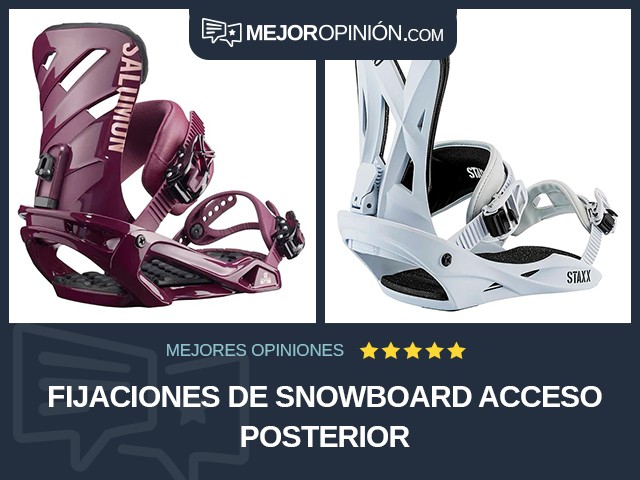 Fijaciones de snowboard Acceso posterior