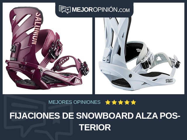 Fijaciones de snowboard Alza posterior