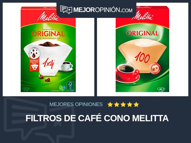Filtros de café Cono Melitta